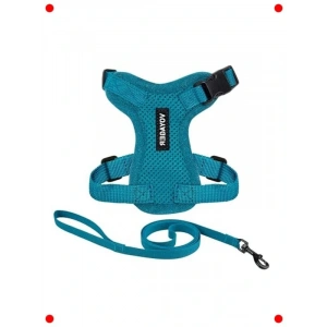 Ayarlanabilir Kedi Tasması & Gezdirme Seti - Turkuaz