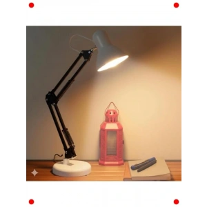 Ayarlanabilir Metal Masa Lambası, Siyah, Çalışma İçin