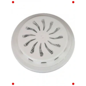 Ayarlı Beyaz Ø18cm Cam Havalandırma Menfezi