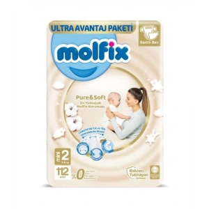 Aylık Paket Bebek Bezi 112 Adet 2. Beden