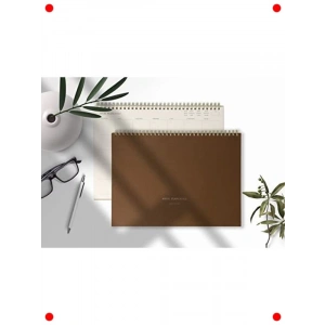 Aylık Spiralli Tarihsiz Planlayıcı A4 Boyut - 24 Yaprak