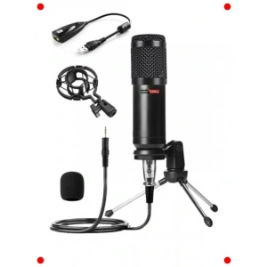 B0 Kondenser Stüdyo Mikrofon Seti (USB Ses Kartlı)