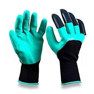 Bahçe Eldiveni, 1 çift bahçe küreği, pençeli bahçe eldiveni, bitki otlarını kazmak için pençeli bahçe eldiveni, mükemmel bitki hediyeleri