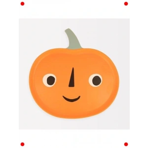 Balkabağı Temalı Melamin Servis Tabağı - Parti ve Yemek