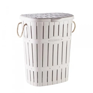 Bamboo Halatlı Kirli Çamaşır Sepeti, 65 Litre Kapasite