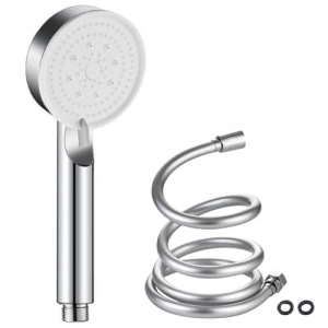 Banyo duş başlığı seti, PVC hortum ve yüksek basınçlı el duşu ile