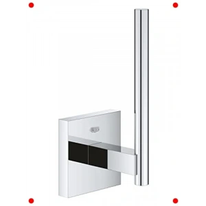 Banyo Krom Tuvalet Kağıdı Tutucu Yedek Rulo için