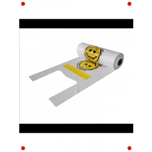 Baskılı Küçük Boy Rulo Atlet Poşet (160 Adet)