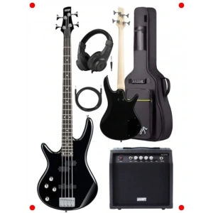 Başlangıç Bas Gitar Seti: Amfi, Gigbag, Kulaklık