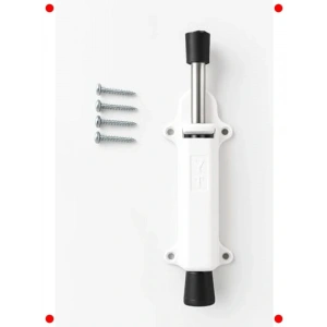 Basmalı Kapı Stoperi, Dayanıklı Metal, Beyaz