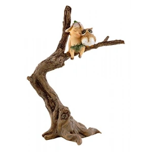 Baykuş Temalı Mini Teraryum Heykeli, Bahçe Süsü