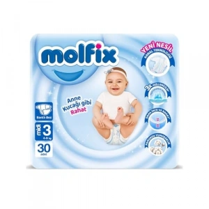 Bebek Bezi, 3 Beden 30 Adet Set