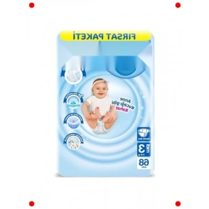 Bebek Bezi 3 Beden di Fırsat Paketi 4-9 kg 68 Adet