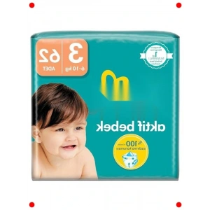 Bebek Bezi Aktif Koruma - Beden 3 (62 Adet)