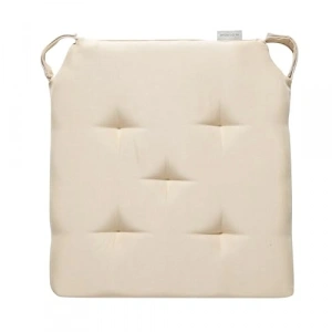 Bej Renkli Sandalye Minderi, 40x40x4 cm Konforlu Kullanım