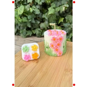 Beş Yapraklı Yonca Mum Kalıbı - Silikon