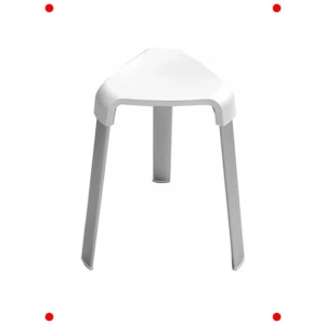 Beyaz Alünyum Banyo Taburesi