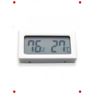 Beyaz Dijital Termometre ve Nem Seviyesi Ölçer