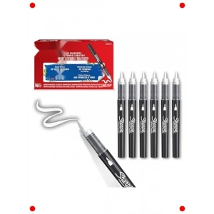 Beyaz  Fırça Uçlu Markör Kalem