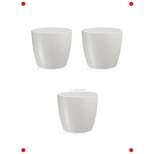 Beyaz İç Mekan Saksı Seti 1.9 Lt (3 Adet)