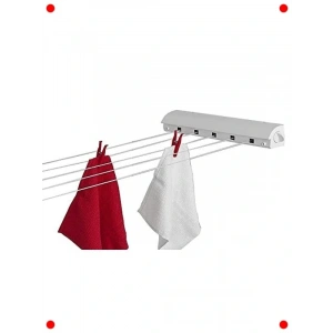 Beyaz Katlanabilir Çamaşır Askısı