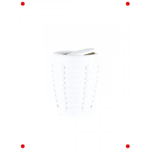 Beyaz Kompakt Banyo/Ofis Çöp Kovası