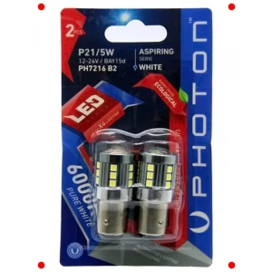 Beyaz P21/5W LED Oto Ampul Seti (2 Adet)