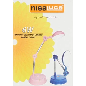 Beyaz Renkli Ledli Masa Lambası, Modern Tasarım