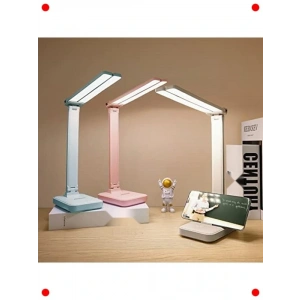 Beyaz Şarjlı 3 Mod Taşınabilir Masa Lambası