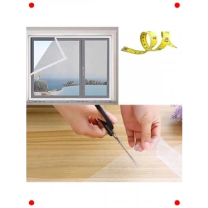 Beyaz Sök Tak Çift Kat Yıkanabilir Pencere Kapı Sinekliği 150x125