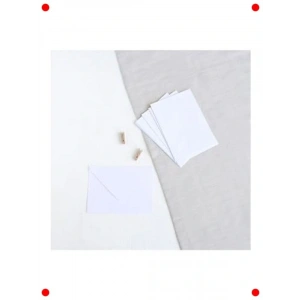Beyaz Standart Davetiye Zarfı, 13x18 cm, 10 Adet