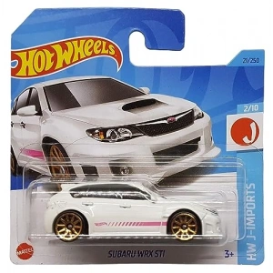 Beyaz Subaru WRX STi Modeli, Hot Wheels Kısa Kart