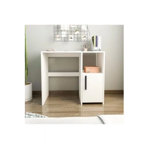 Beyaz Tasarımlı Kapaklı Çalışma Masası, Ergonomik Kullanım