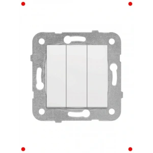 Beyaz Üçlü Elektrik Anahtarı Mekanizması