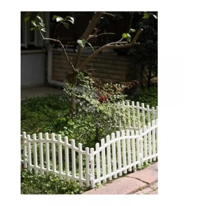 Beyaz Yüksek Plastik Bahçe Çit, Çift Yönlü Dektif