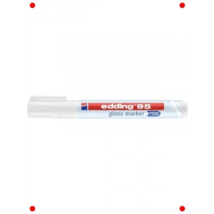 Beyaz Yuvarlak Uçlu Cam Kalemi, 1.5-3 mm