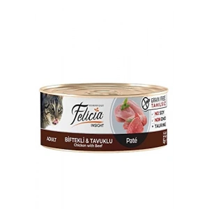 Biftekli ve Tavuklu Yaş Kedi Maması, 85 g