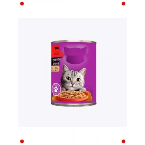 Biftekli Yetişkin Kedi Konservesi Maması 400 gr