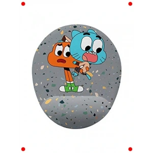 Bilek Destekli Mouse Pad (Gumball ve Darwin)