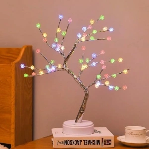 Bonsai Tasarımlı Led Gece Lambası, Dokunmatik ve Bükülebilir