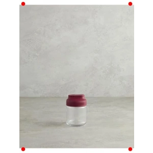 Bordo Kapaklı Cam Baharatlık 212 ml