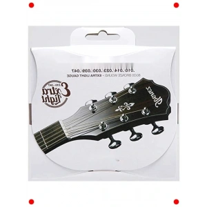 Bronz Sarım Akustik Gitar Telleri - Ekstra Hafif Set