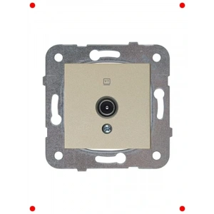 Bronz TV Priz Mekanizması & Dektif Kapak Seti