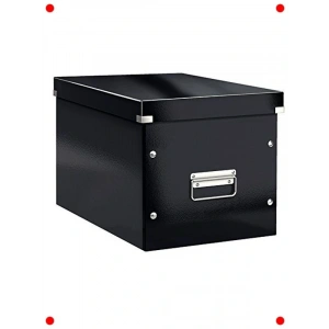 Büyük Boy Siyah Dekoratif Saklama Kutusu