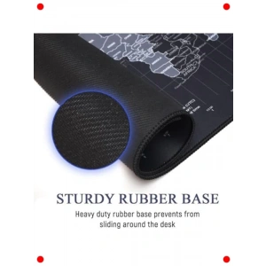 Büyük Dünya Haritalı Mouse & Klavye Pedi (90x40 cm)