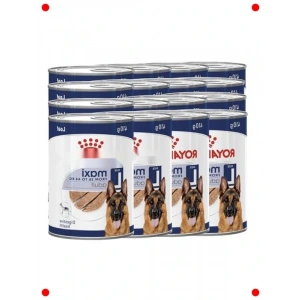 Büyük Irk Yetişkin Köpek Konserve Maması 12li Paket