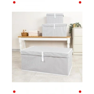 Büyük Katlanabilir Saklama Kutusu – Gri Organizer