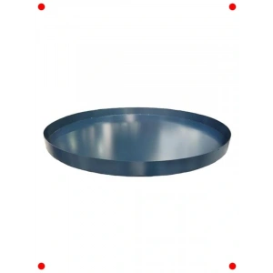 Büyük Metal Saksı Altlığı - Çap 58 cm Antrasit