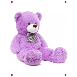 Büyük Papyonlu Peluş Ayıcık, 140 cm, Lila