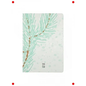 Çam Ağacı Desenli Haftalık Ajanda 2023 - 17x24 cm